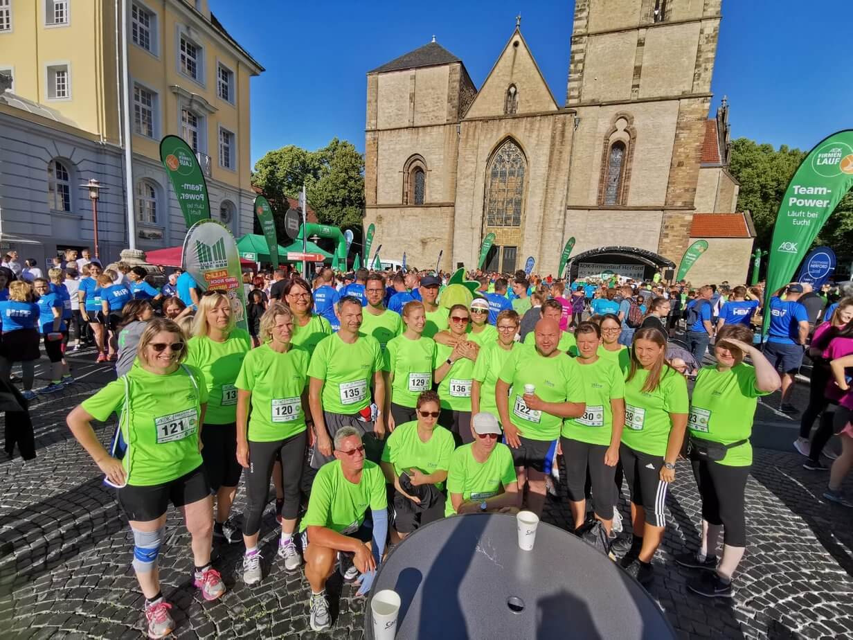 Der AOK-Firmenlauf Herford - Gruppenfoto ATB