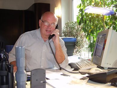 Büro in Borlefzen mit einem der Gründer