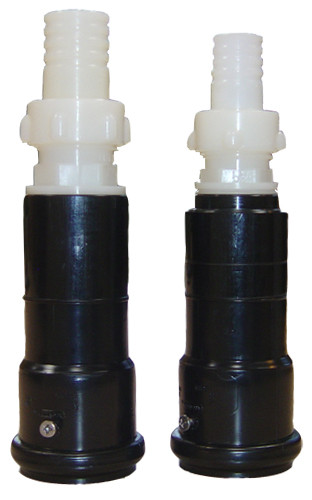 Adapter von PVC auf PE für Beschickungsrohr DN 50