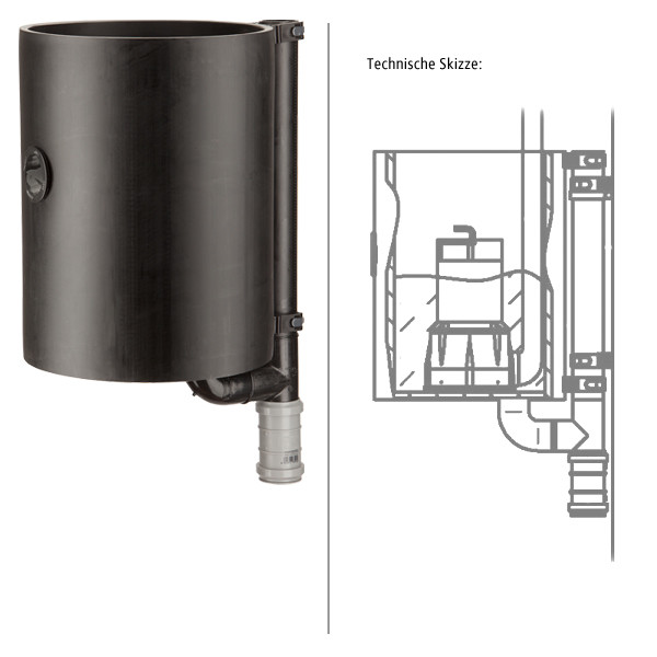 PE-Pumpenschacht Ø 300 mm