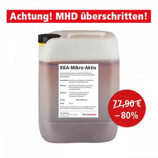 Animpfungsmittel für Kleinkläranlagen - MHD überschritten!